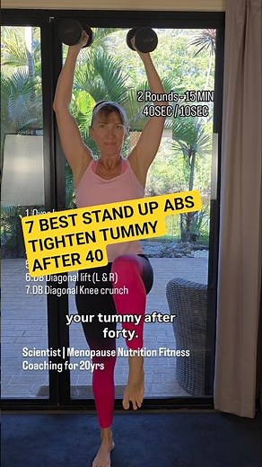 Do These 7 Standing Ab Exercises Every Day for a Flatter Stomach #bellyfat