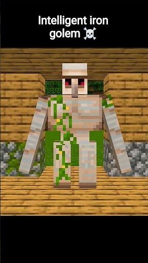 I Made Golems 10x Smarter in Minecraft ☠️ #minecraft #memes