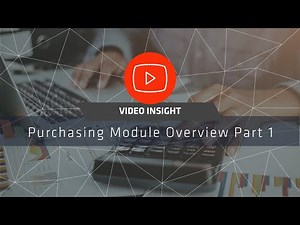 Purchasing Module Overview Part 1 | Sage Intacct Overview