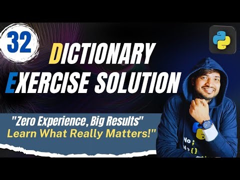 #32 Python Dictionary Challenge Solved with Explanation |By Rohit Tyagi| CodersIndia # pythontutoria