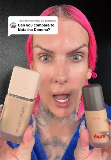 Replying to @angierob06 Comparing my BEST foundation choice of 2025 (@Natasha Denona Hy-Glam) against the NEW viral @Mary Phillips Le Skin foundation! Which formula is better?! 😮‍💨 #makeupreview #jeffreestar #natashadenona #sephora #beautytok