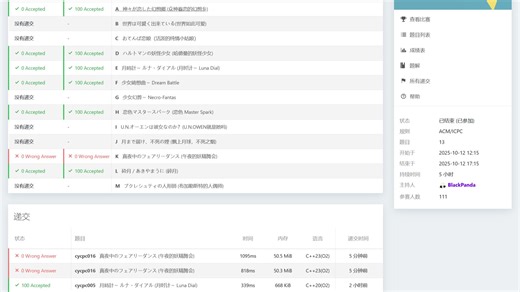 【铁了】2025 城阳一中第一届 ACM 校赛 (CYCPC) - 正式赛