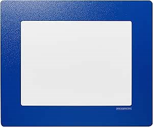 Clearview, Transparent PVC Window with Adhesive Frame, Letter Size; 11” Wide x 8.5” High: 10 Pack (Blue)
