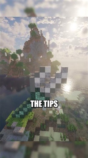 Giant Trident Marker (Decor for Your Guardian Farm) | Minecraft Build #minecraftbeauty