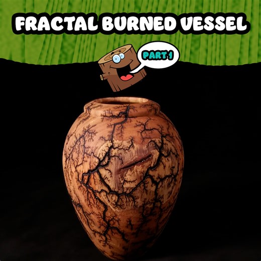Starting my Fractal Burned Vessel | Woodturning with Tim Yoder