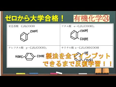 【有機化学講義㉓】芳香族カルボン酸①－有名な化合物の性質と製法－