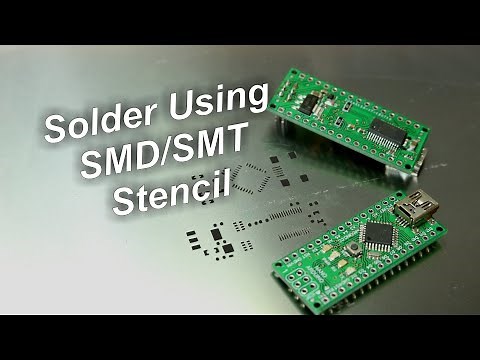 Solder SMD using SMD/SMT Stencil!