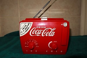 Coca-Cola Mini Cooler Radio Tested AM/ FM Radio TV 1 TV 2 Bands Box 1991 Vintage | eBay