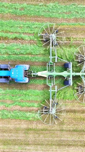 Pro Horizon Farming Videos on Instagram: "Raking grass with the Krone swadro rakes"