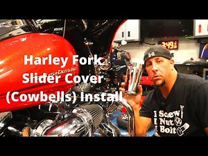 How to install Harley fork slider covers (cowbells)