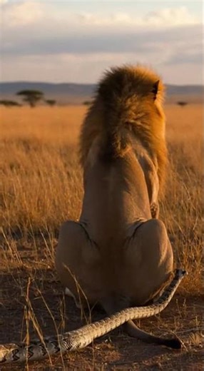 lion vs snake #animalrescue #funnypets #animal #animalfunplanet #animalplanetpk #pet #rescueanimals