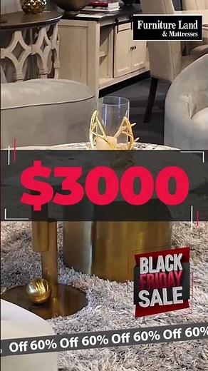 The Black Friday Sale is here, bringing you 60% off at your nearest Furniture Land.