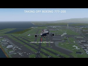 Flightgear Boeing 777-200 takeoff tutorial