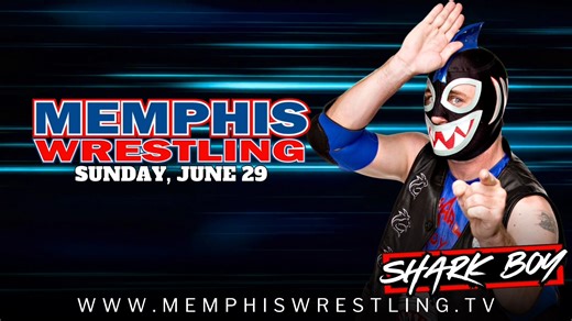 SUNDAY | TNA Wrestling legend SHARK BOY returns to Memphis Wrestling! PLUS, former WWE Superstar -- James Ellsworth! ALSO SCHEDULED TO APPEAR: Memphis Heritage Champion Sycho Simon, Women's Champion DDT Diana Taylor, The Master of Fatjitsu K-Toomer, Big John Dalton, Ray Sanders, Makkari Kandy, Xya Wolf MORE! MEET Shark Boy, James Ellsworth & with the stars of Memphis Wrestling at our meet & greet! Select VIP Experience tickets and you'll receive a commemorative lanyard! TICKETS | https://tinyurl