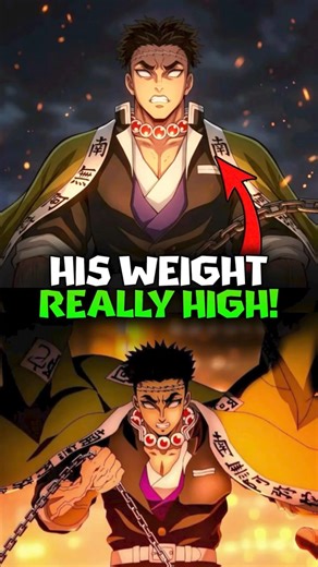 The Actual Weight Of Every Demon Slayer Characters! #shorts #demonslayer
