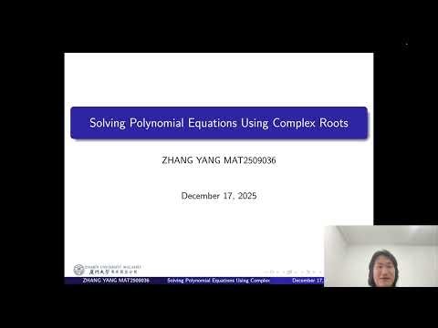 Solving polynomial equations using complex roots. MAT101 Project.