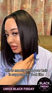 So Natural! Beginner Friendly yaki straight bob wig. more discount enter @UNice01 shop #unice