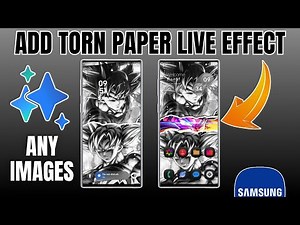 Create Torn Paper Live Effect On Any Images - One UI Trick