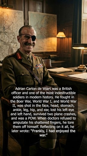 The Most Indestructible Soldier in History - Adrian Carton de Wiart | World's Most Amazing Facts