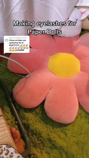 DIY Paper Doll Eyelashes Tutorial