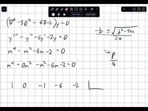 Finding homogeneous and auxiliary equation given D Notation HLDE's