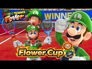 Mario Tennis Fever Luigi & Baby Luigi - Flower Cup (Magic Racket & Freezing Racket)