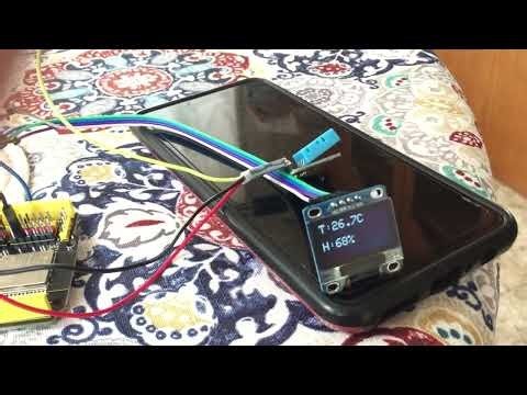 ESP32 OLED DHT11 Temp and Humidity ThingSpeak