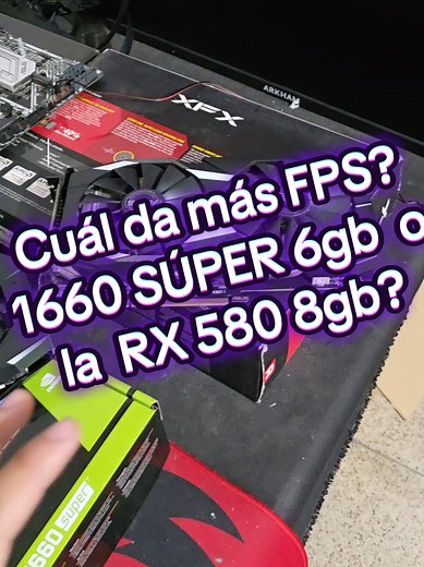 Comparativa: RX 580 8GB vs 1660 SUPER 6GB