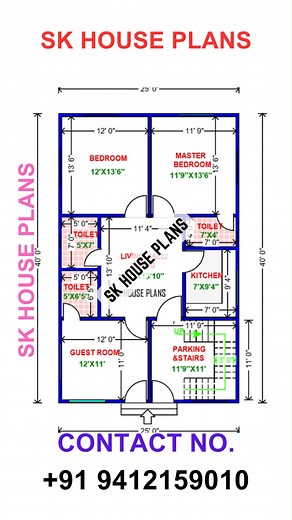 130K views · 439 reactions | Popular Home Design / 25 X 40 / 1000 Sqft Home Desig Map by SK House Plans {Serial Number 1826} | SK House Plans | Facebook