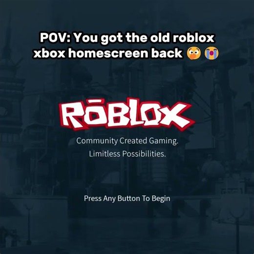 Old Roblox Xbox Homescreen 😭🎮 #roblox #xbox #gaming