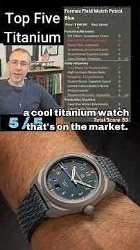 Top 5 Titanium Field Watches #fieldwatch #wristwatch #titaniumwatch