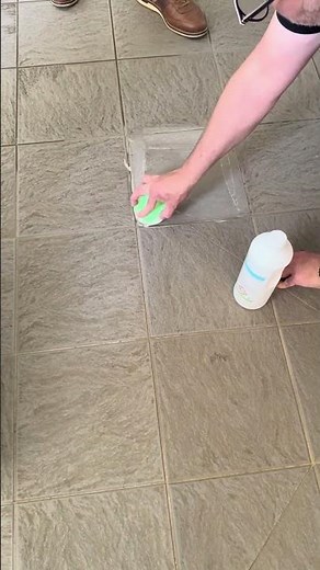 nettoyage d'un carrelage avec Aqualise