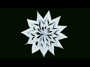 DIY 3D Paper Snowflakes for Beginners-Christmas Decorations