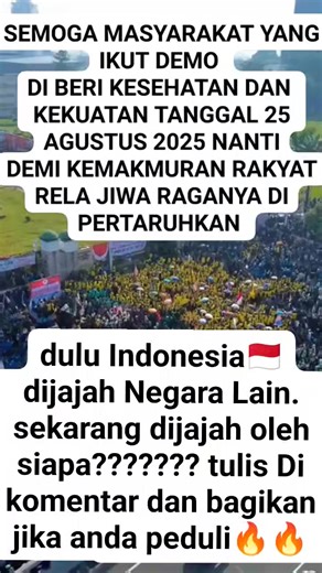 Aksi demo tanggal 25 Agustus 2025 demi kemakmuran rakyat Rela Jiwa Raganya dipertaruhkan #viral #demokrat #rakyatindonesia #vidiotrending | Iqbalmahrus