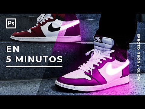 ✨ Cómo hacer EFECTO NEÓN / GLOW en PHOTOSHOP | Tutorial RÁPIDO y FÁCIL