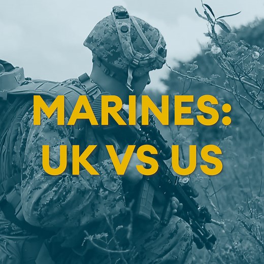 British and American marines have both similarities as well as many differences. The Royal Marines requires its personnel to go "Per Mare, Per Terram" (by sea, by land), while the US Marine Corps' members must be "Semper fidelis" (always faithful). Watch the video to see how they compare.👀 Read more about them on our website👉 https://bit.ly/3D4bRo9 | Forces News