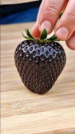 Did You Ever See a Black Jumbo Strawberry ? 🍓🖤 | ASMR Fruit Picking & Cutting