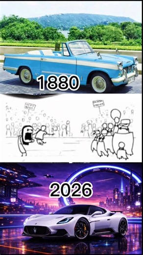 1880 Car vs 2026 Car Comparison 🥶🥵😡 #fyp #Shorts #viral