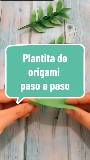 Plantita de Origami Fácil: Tutorial Paso a Paso