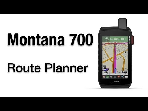 Garmin Montana 700 700i 750i -How To Create And Use Route Planner
