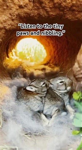 “Daddy Rabbit Brings Breakfast Inside the Burrow 🐰”