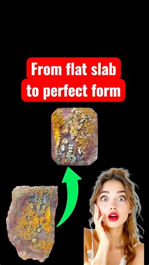 From a flat stone slab to a smooth, polished form — shaped by hand with patience and care. Every curve tells a story of time, touch, and transformation. 💎 👉 From slab to cabochon — like, comment, and follow for more handmade gemstone transformations. #LapidaryArt #HandmadeCabochon #LapidaryLife #SatisfyingProcess | Yazid Ikhsani