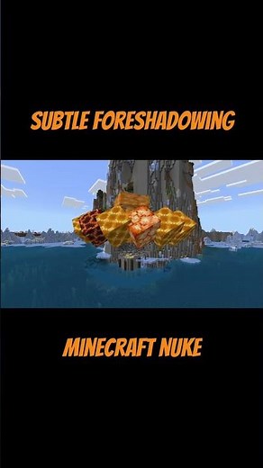 Minecraft Nuke, subtle foreshadowing #minecraft #commandblock #gaming #memes