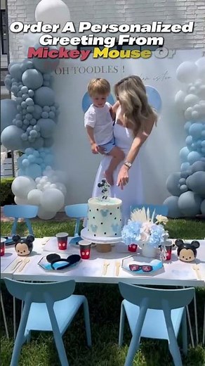 Transform Your Mickey Mouse Party with a Custom Greeting from Mickey! #shorts