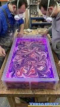 Satisfying Pink Rose Epoxy Table Making (DIY Resin Art)