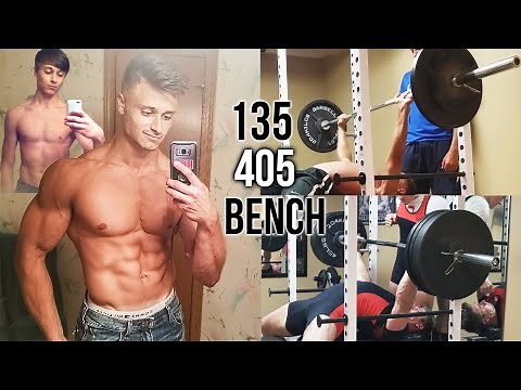 135 LBS - 405 LBS BENCH PRESS TRANSFORMATION | 14-20 YEARS OLD