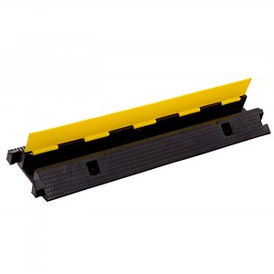 [Hot Item] One Big Channel Rubber Road Safety Floor Cable Ramp Cable Protector Cable Tray for Car