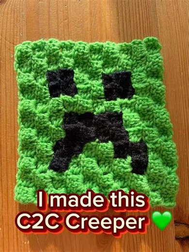 C2C Creeper häkeln (für Linkshänder) | Minecraft #1