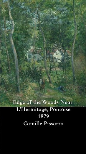 Pissarro’s Hidden Forest Path 🌿 | Edge of the Woods (1879) | Impressionist Masterpiece #4ktvwallart