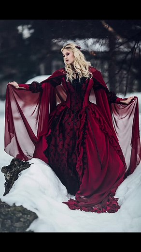 Vampire Themed Wedding Transformation with Cinderella Dress